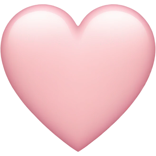 pastel pink heart emoji