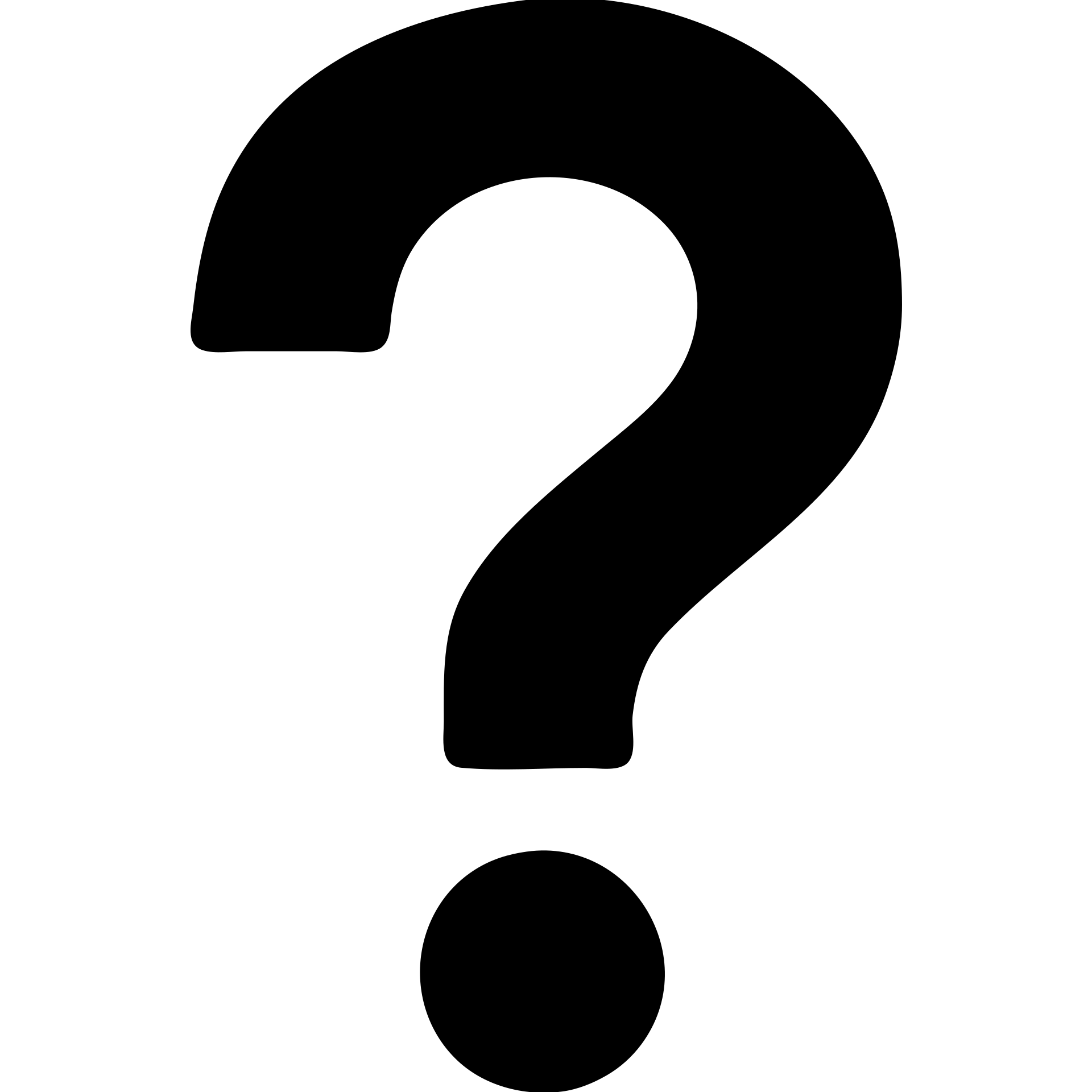 question mark icon with thick outline emoji