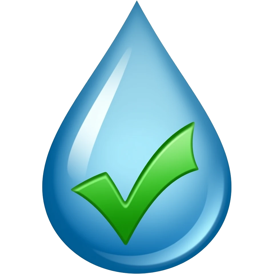 Symbole d'eau potable emoji
