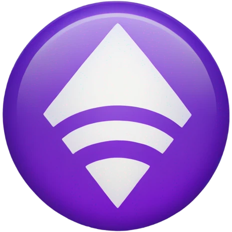 Purple blurred point sign emoji