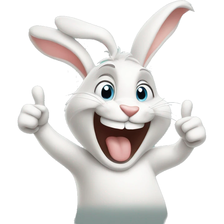 Happy Rabbit With Thumbs Up emoji