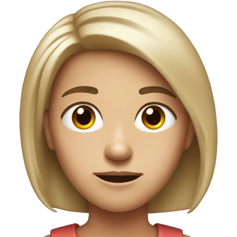 photorealistic serious emoji