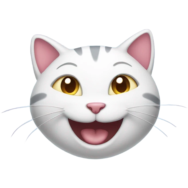 Smiling cat with hearts around her head emoji