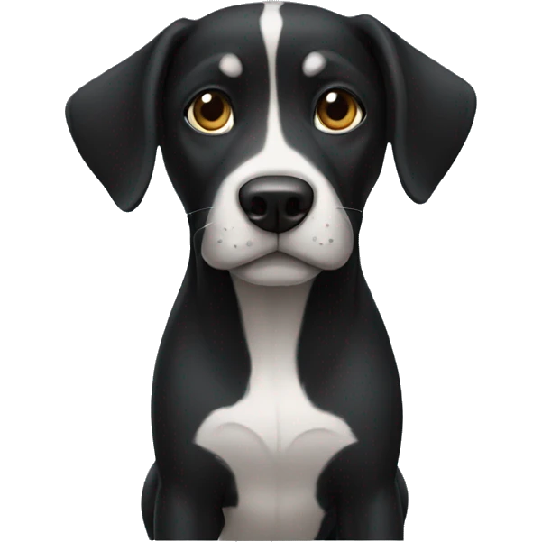Perro negro emoji