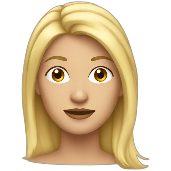 Mujer rubia voladora emoji
