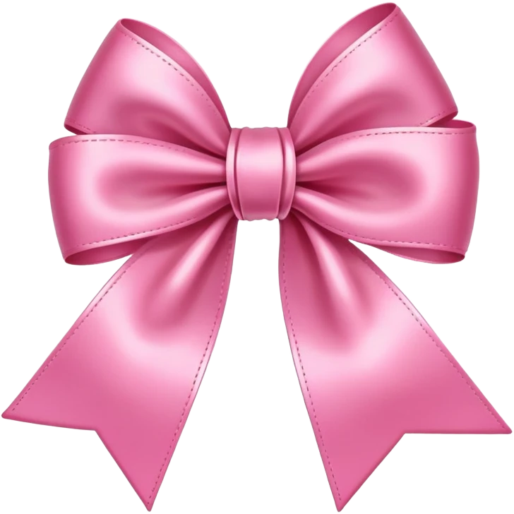 A cute pink bow emoji