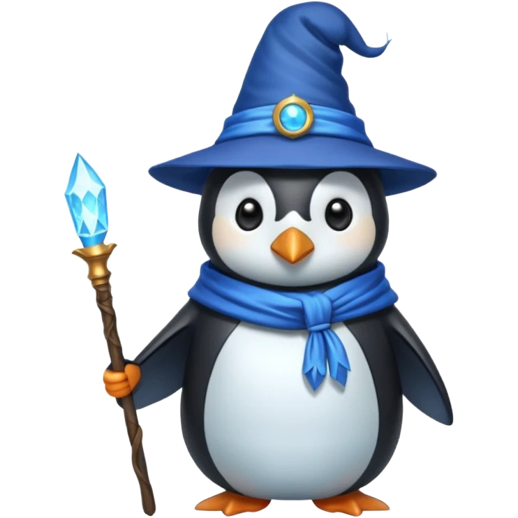Penguin Wizard emoji
