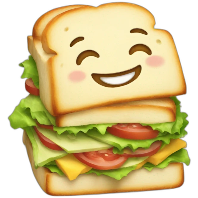 happy sandwich emoji