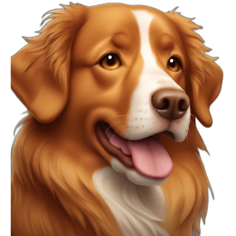 sad nova scotia duck tolling retriever crying emoji