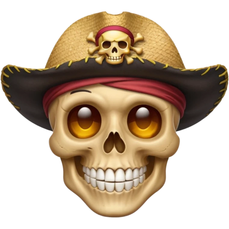 Skull strawhat crew  pirate emoji emoji