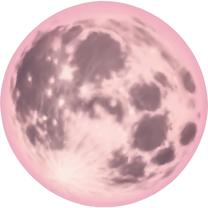 pastel pink moon emoji