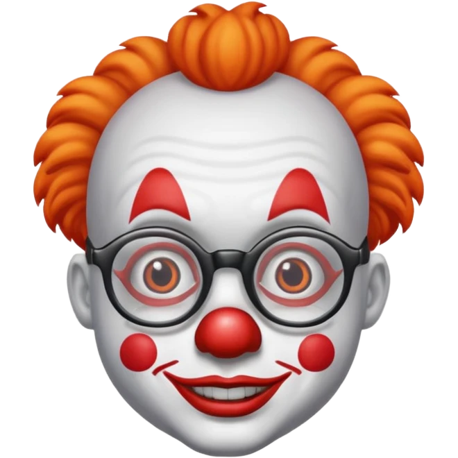 clown with eyeglass emoji