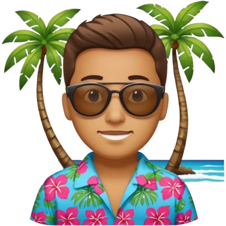 Vacations blue in Hawaii  emoji