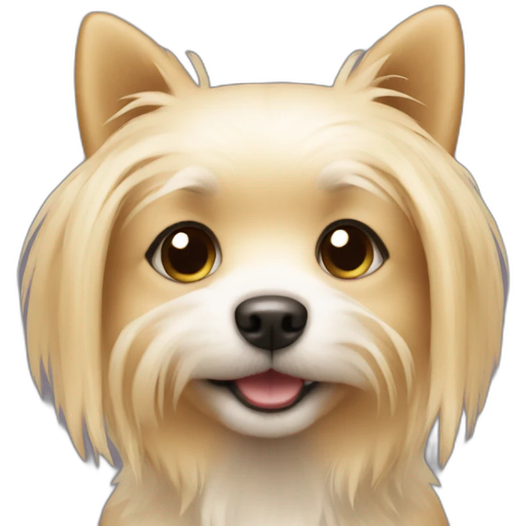 blond small dog emoji