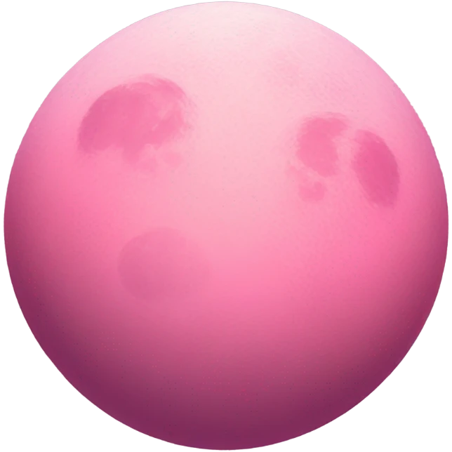 Pink moon emoji