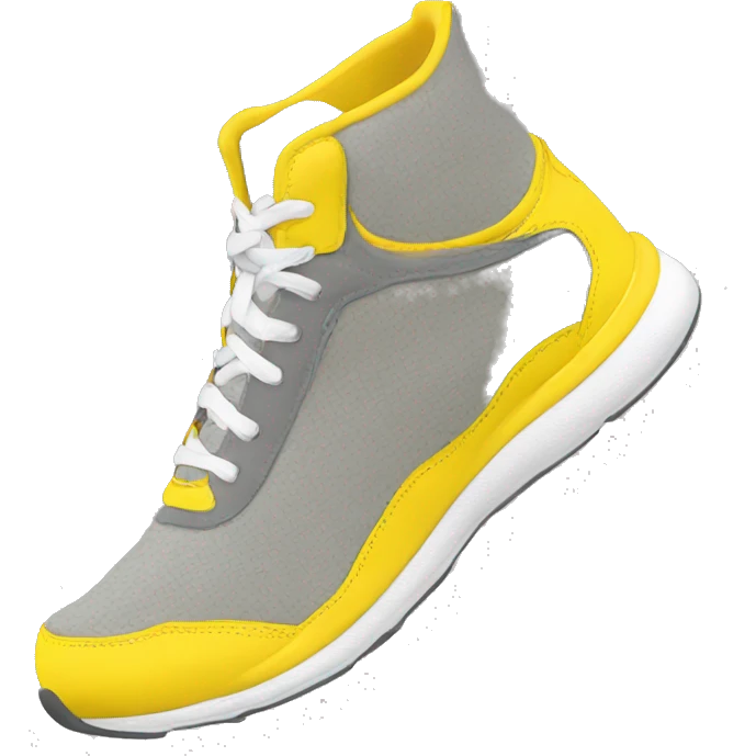 Chaussures de course jaune emoji
