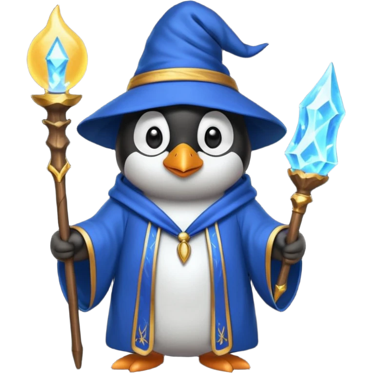 Penguin Wizard emoji