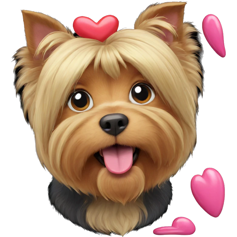 dog with heart tongue out emoji