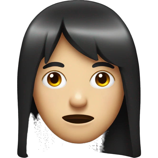 Evil emoji with bangs emoji
