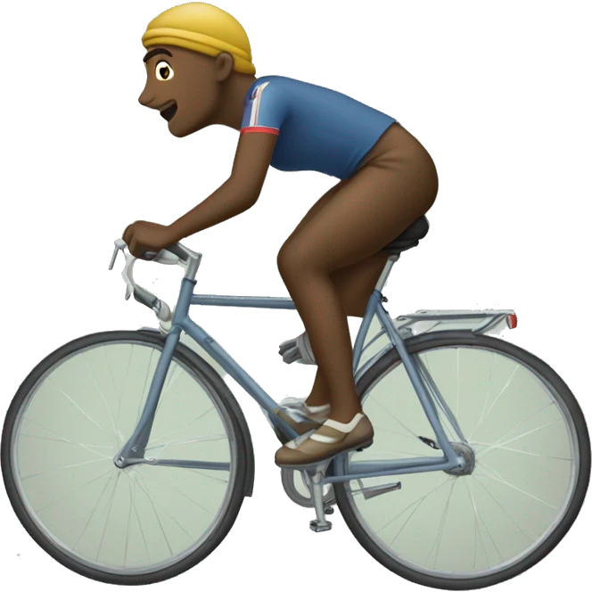 sanoussa sur un velo emoji