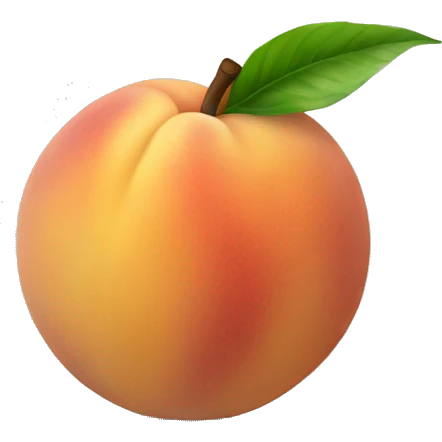 a single Peach emoji
