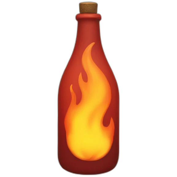 Fire from bottle  emoji