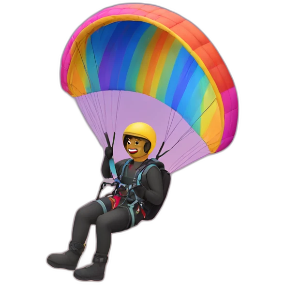 queer paraglider emoji