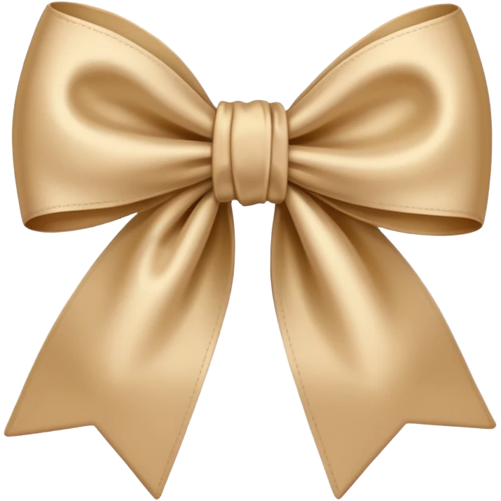 Moño beige  emoji
