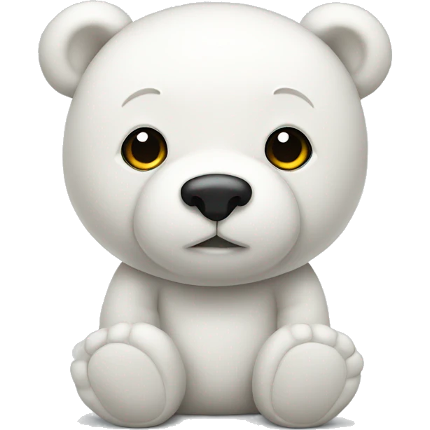 white teddy bear emoji