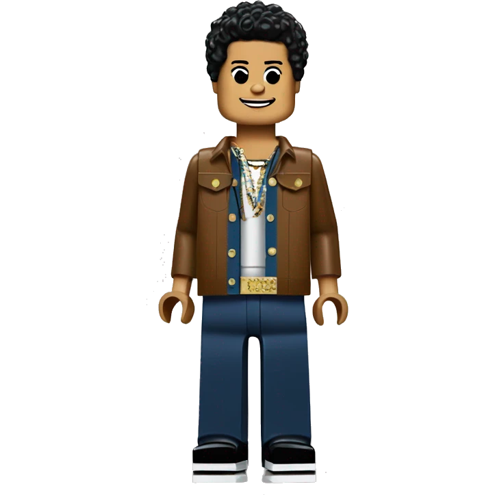 BRUNO MARS lego full body emoji