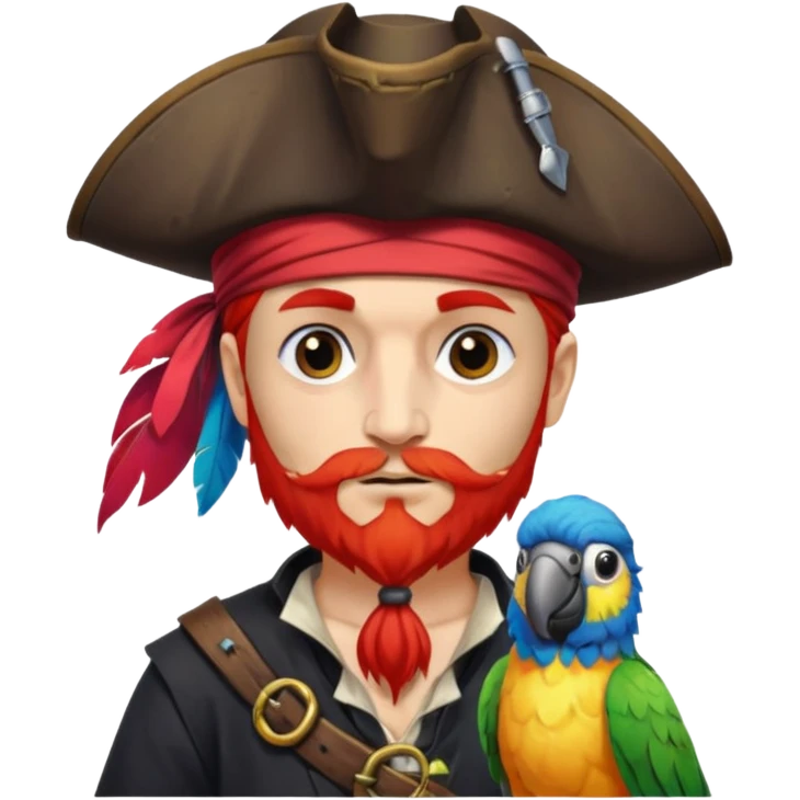pirate and parrot emoji