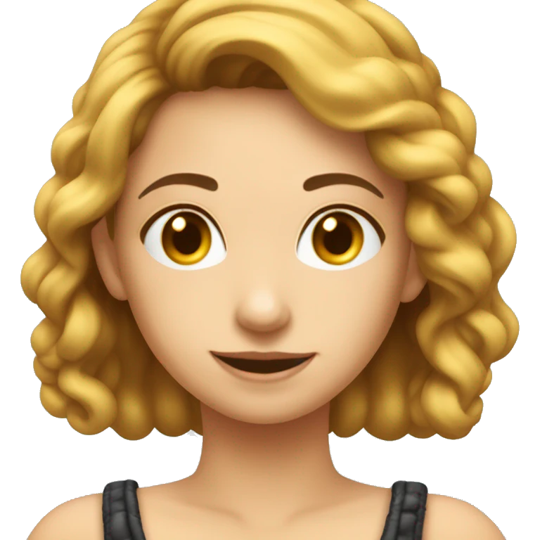 Minha com vestido junino emoji