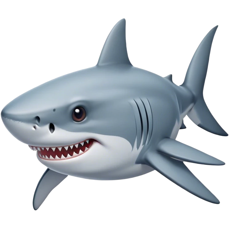 Create a shark with human features  emoji