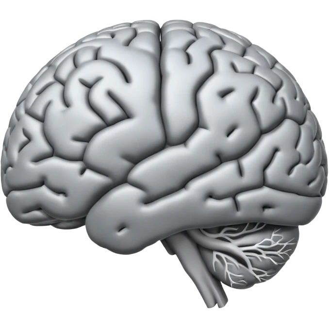 un cerebro en 3d emoji