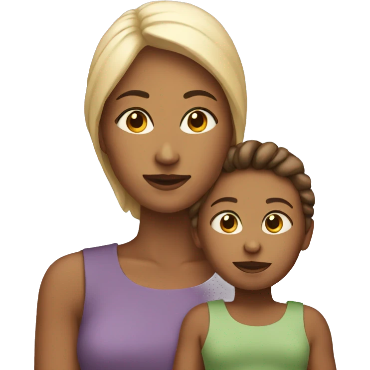 Woman with child emoji