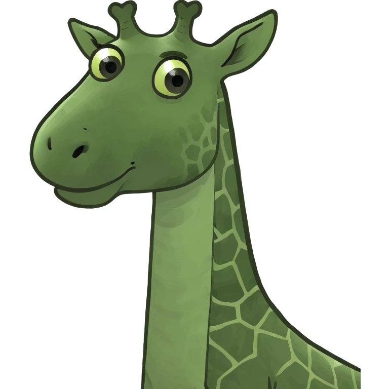 Giraffe singing emoji