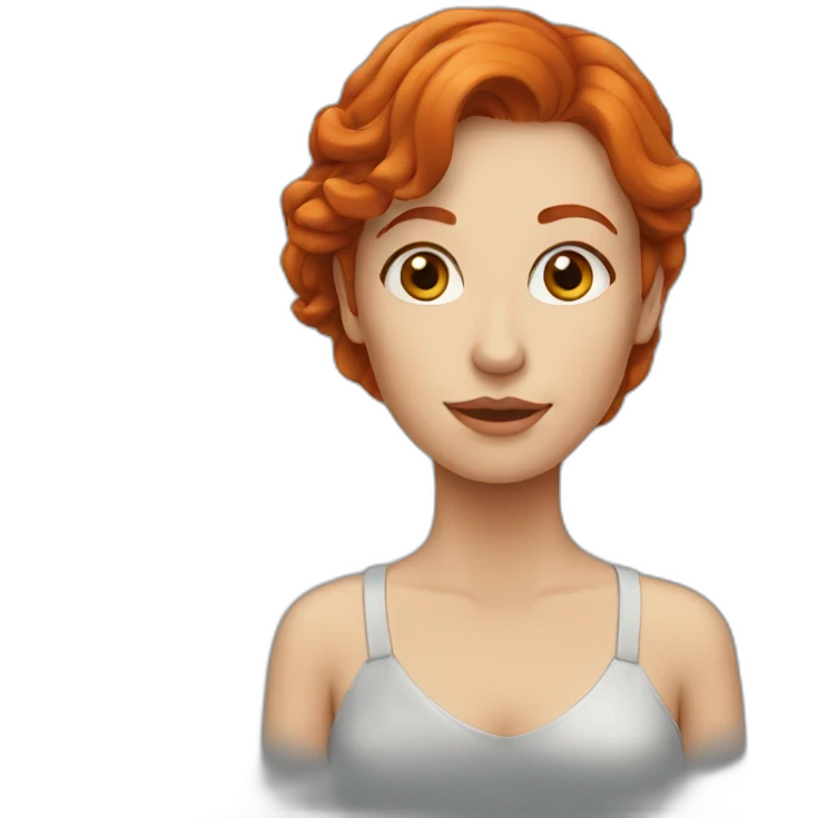 redhead woman emoji