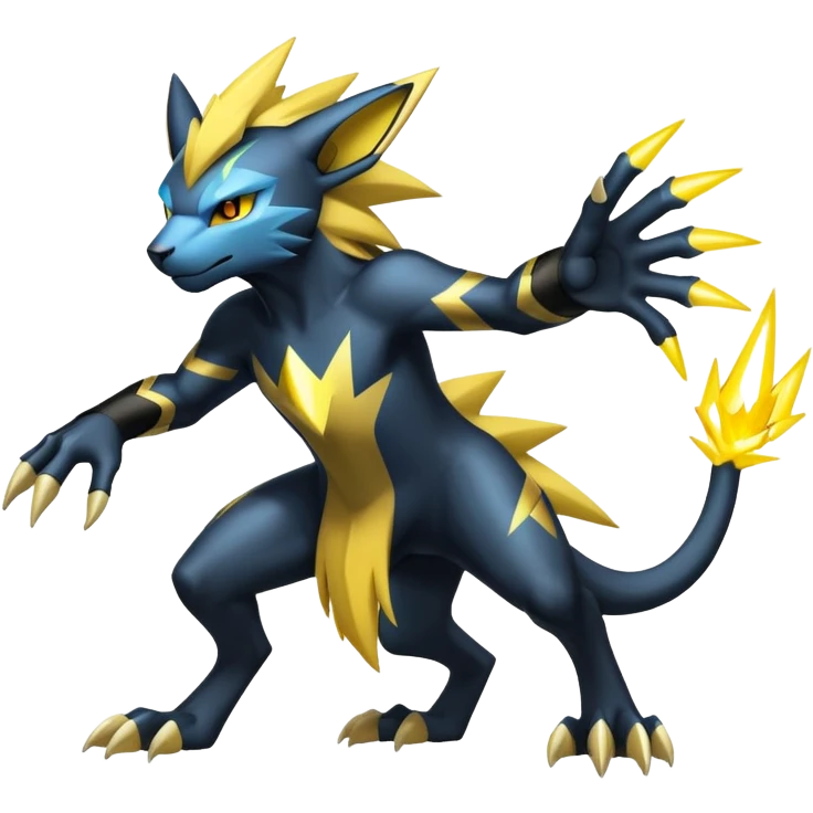 Manectric-Luxray-hybrid-creature emoji