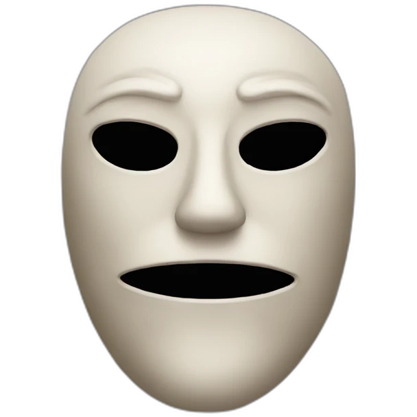 creepy mask emoji