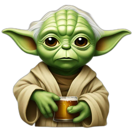 Yoda beer emoji
