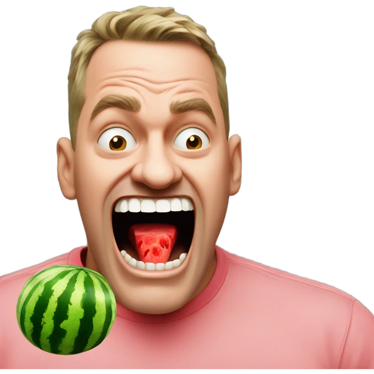 Mad watermelon  emoji