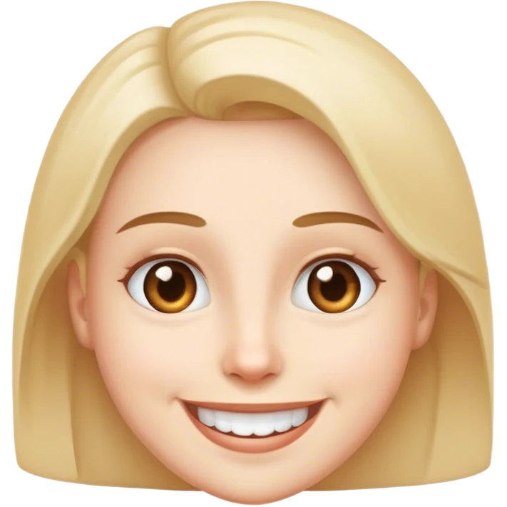 A person staring and smiling into my soul emoji