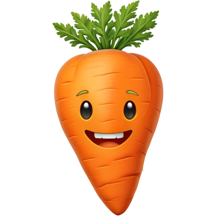 Half bitten carrot emoji