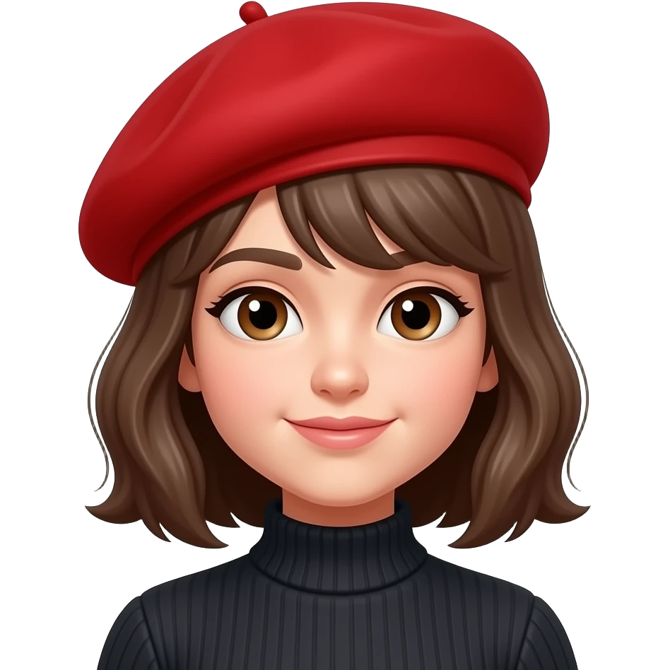 Stand alone Red beret emoji emoji