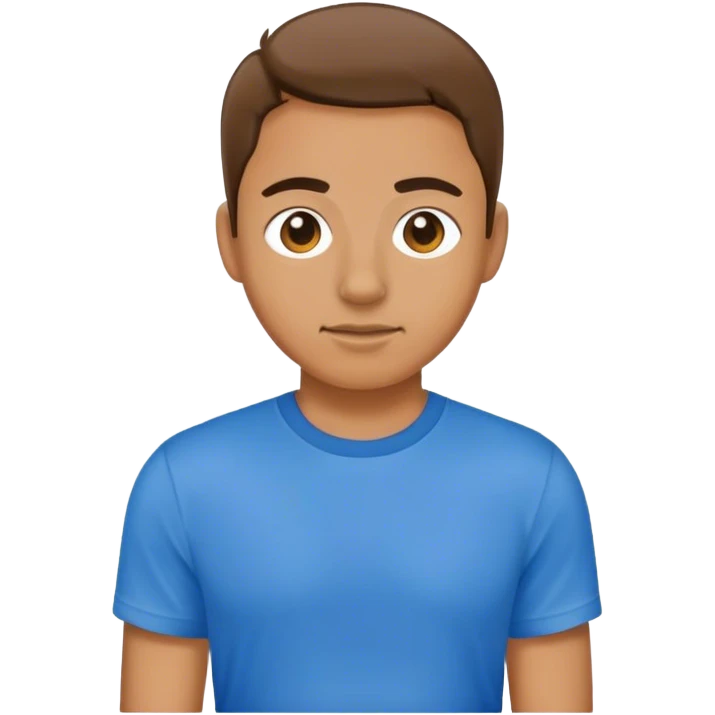 Blue T shirt  emoji