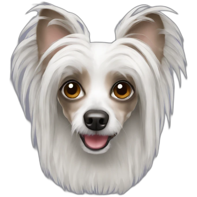 Chinese crested puffball emoji