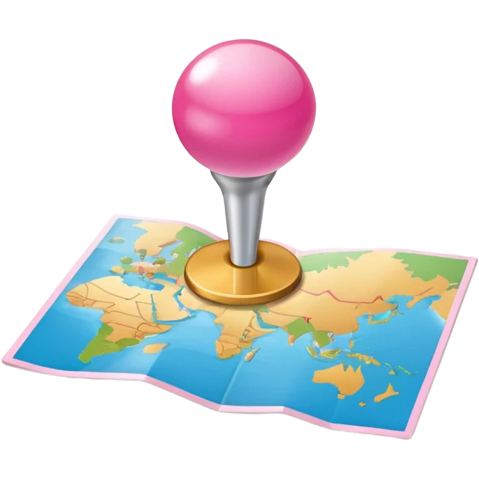 pink pin location - no face  emoji