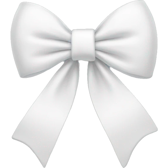 White bow emoji