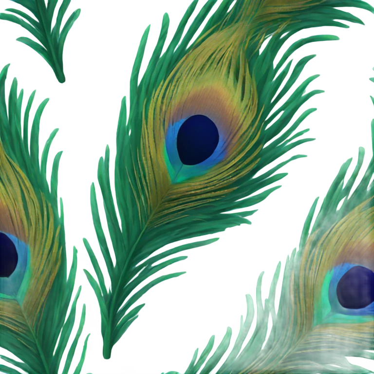 peacock feather  emoji