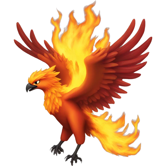 Phoenix on fire emoji